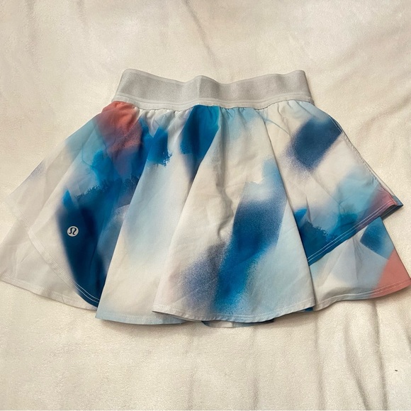 Lululemon Court Rival High-Rise Skirt Baseline Wash Print Multi 1674 - Picture 6 of 13